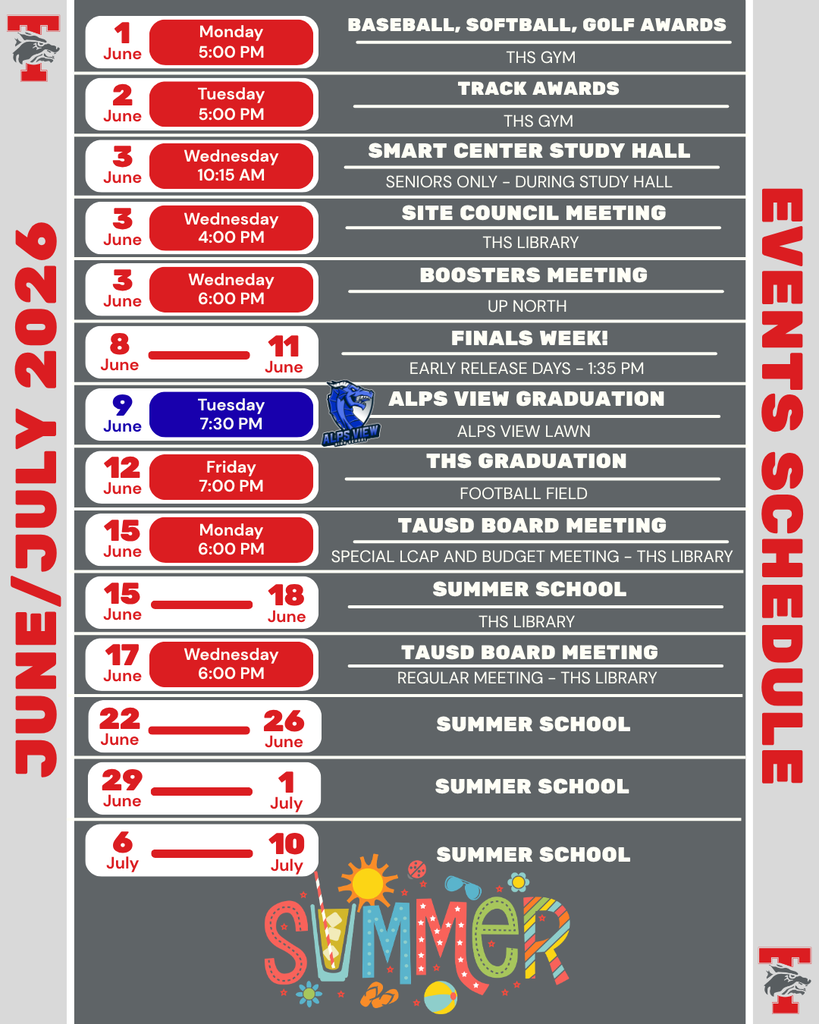 monthly events