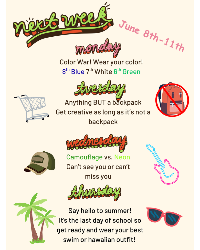 image about spirit week