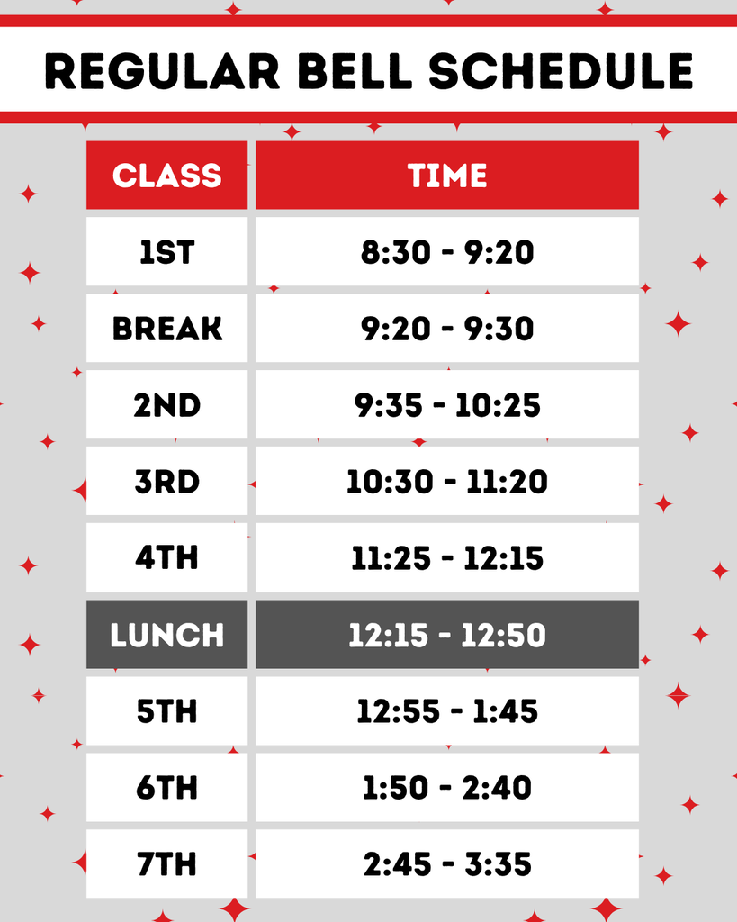 bell schedule