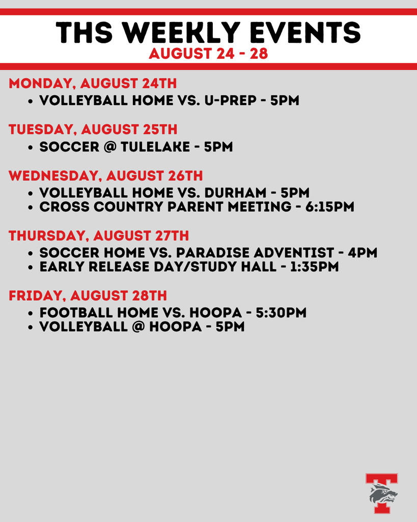 weekly events