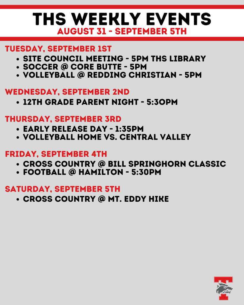weekly events