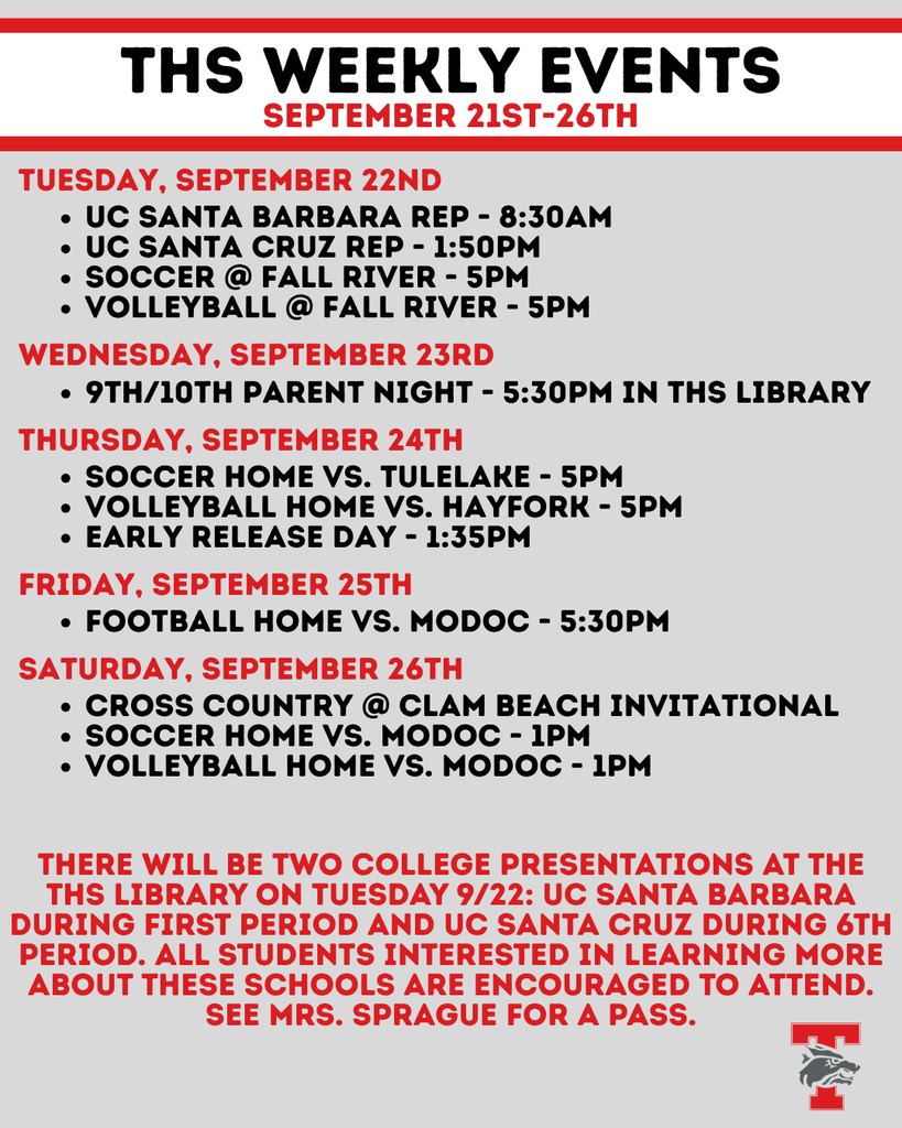 image of weekly events