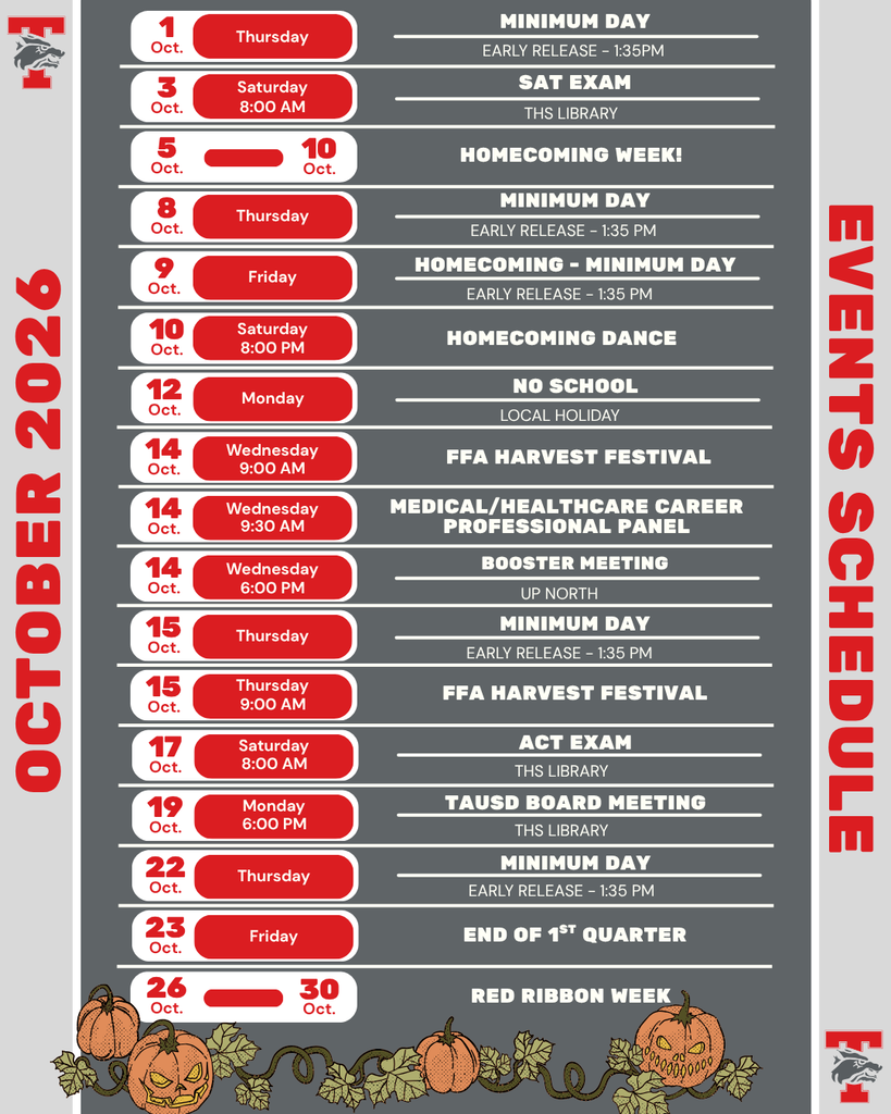 monthly events