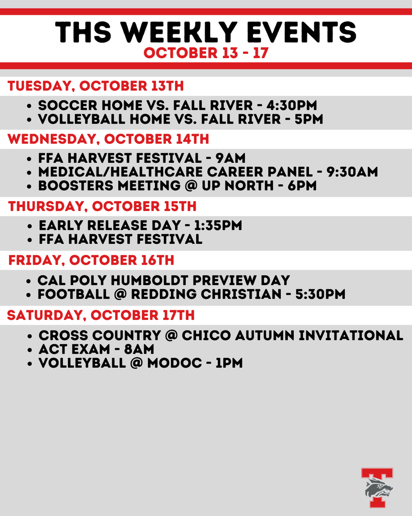 weekly events