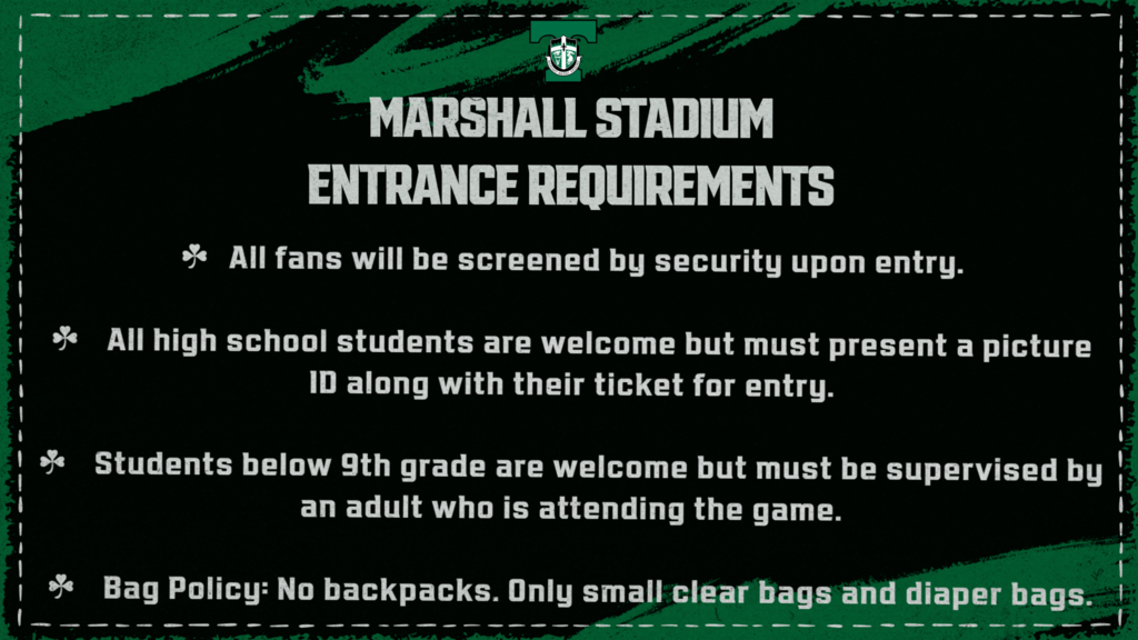 Marshall Stadium Entrance Requirements