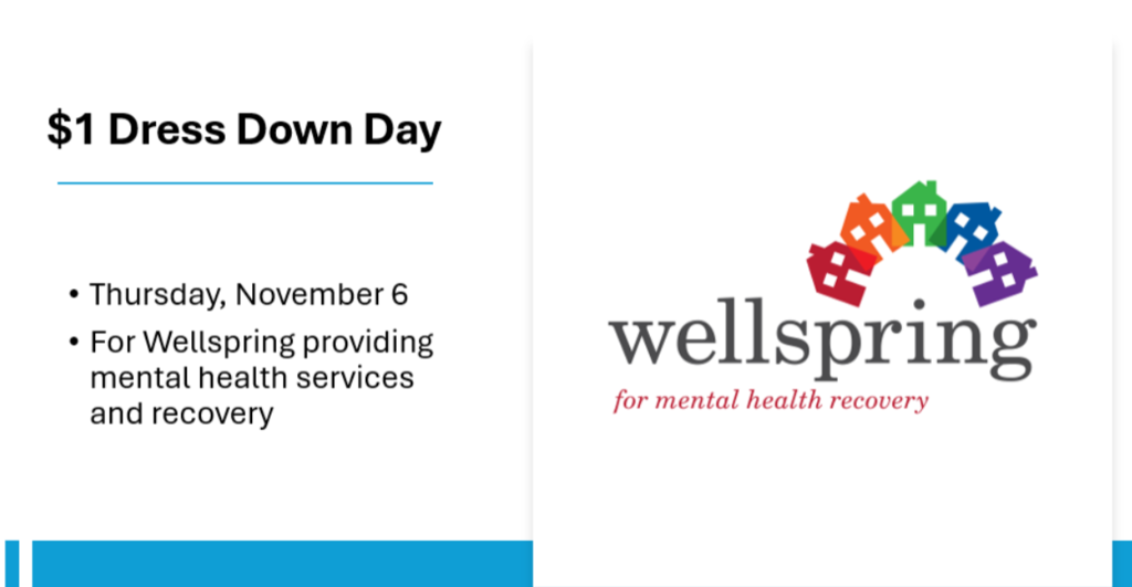 Wellspring Dress Down Day