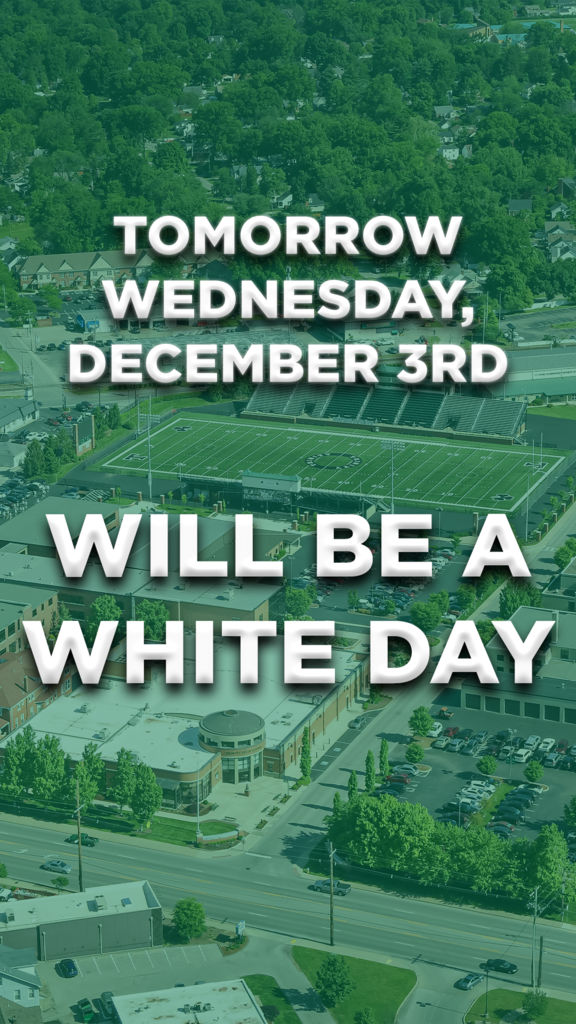 White day Schedule for Wednesday, December 3, 2025