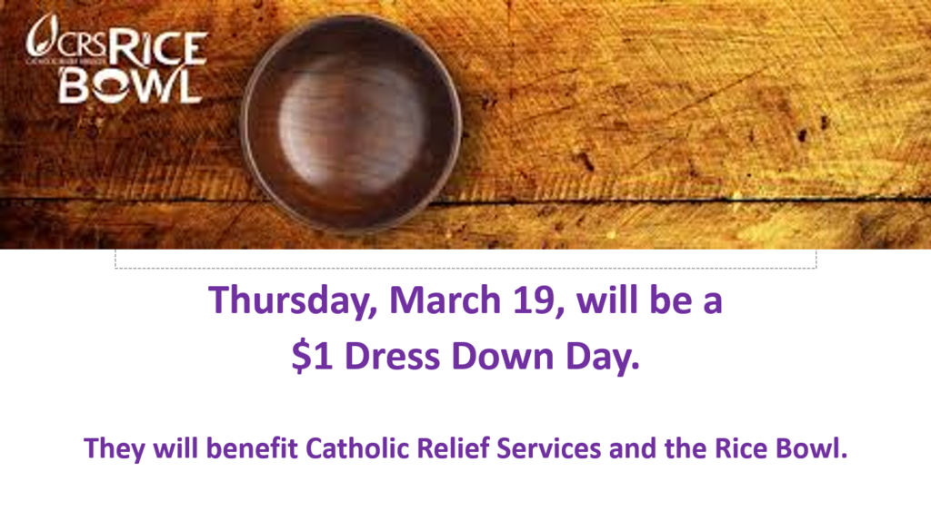 Dress Down Day - March 19