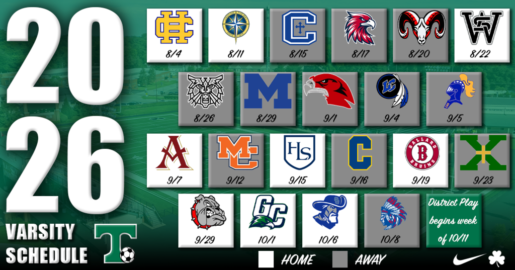 2026 varsity soccer schedule