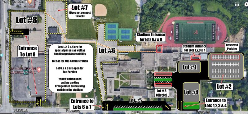 Anderson Parking Map