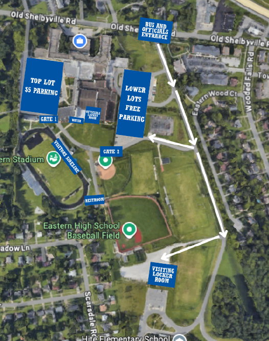 Eastern Parking Map