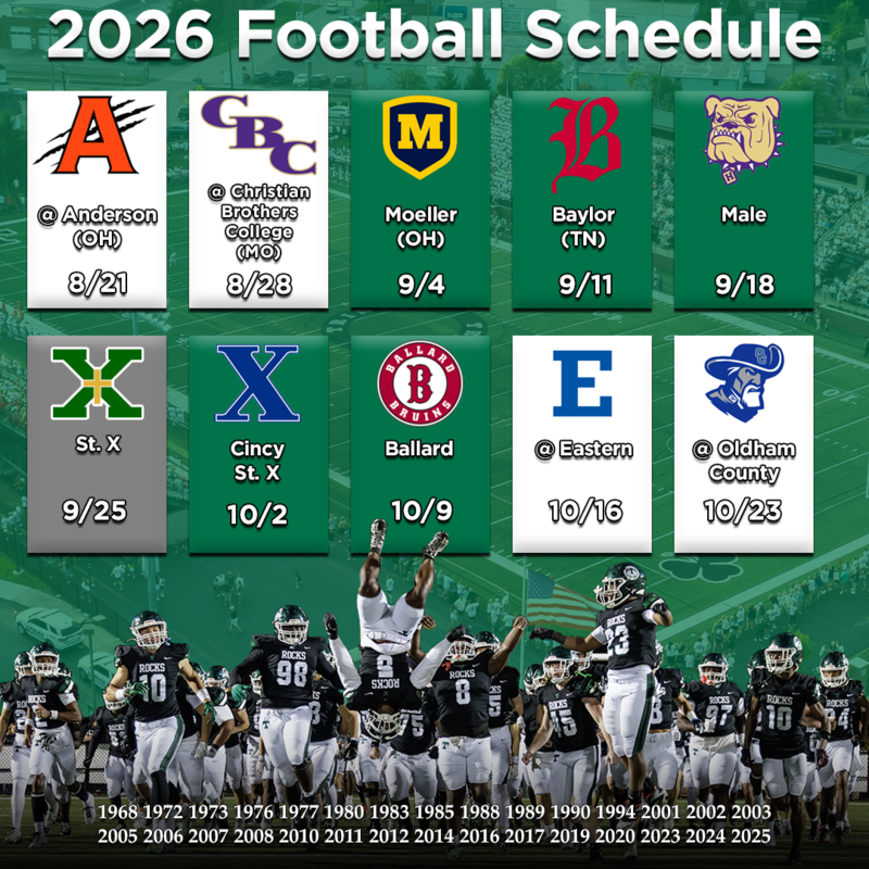 2026 Varsity Football Schedule