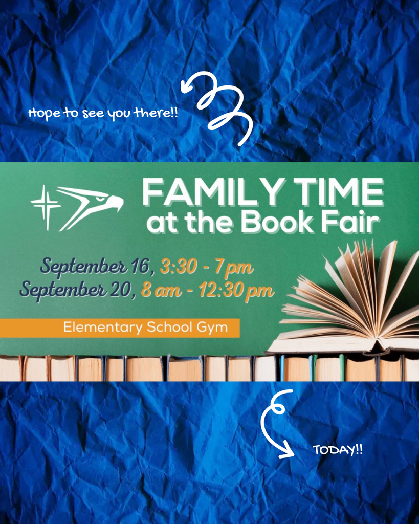 Family time at the book fair tonight!
