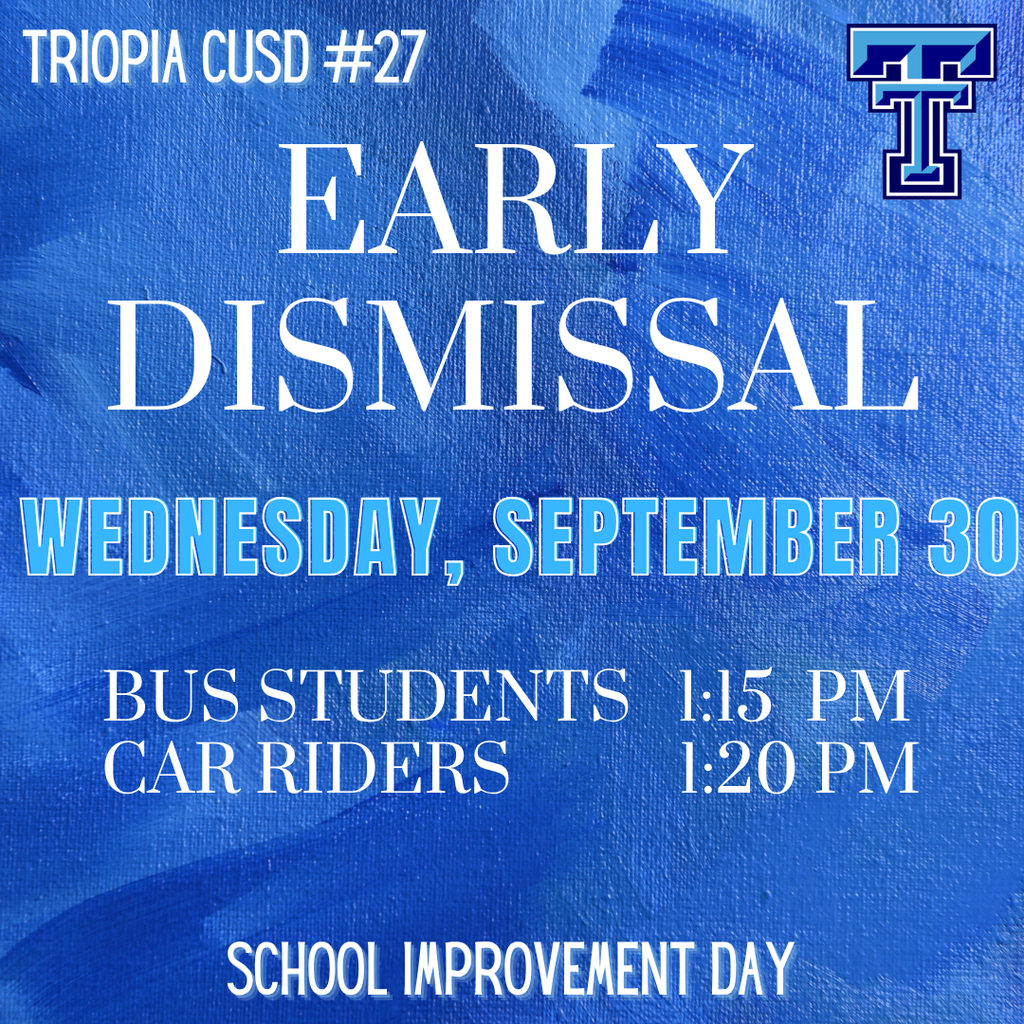 9-30 early dismissal