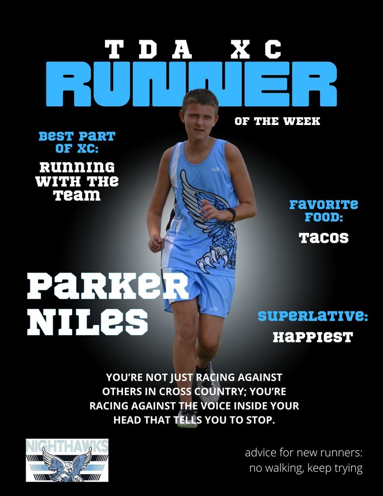 Parker Niles Runner of the Week