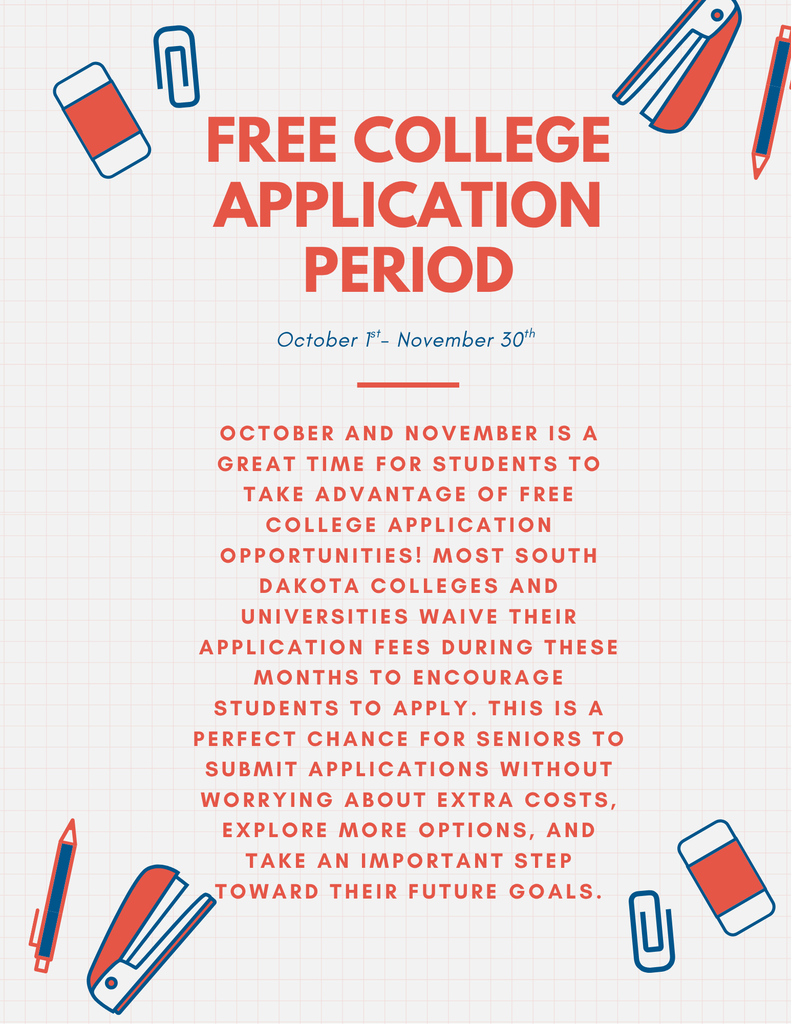 Free College Application Period