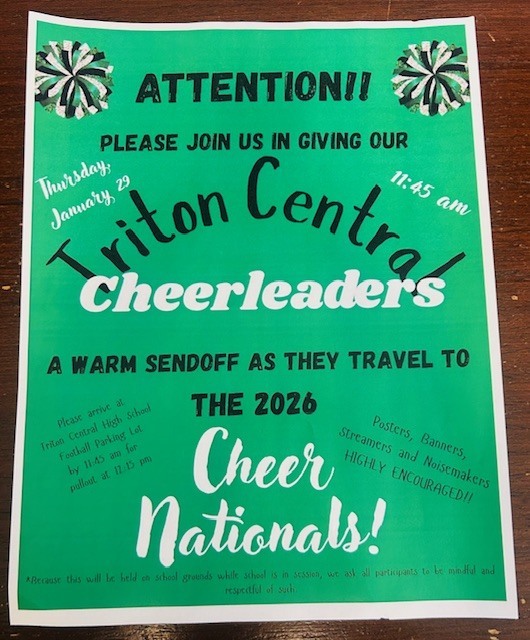 TC Cheer Send-Off Info