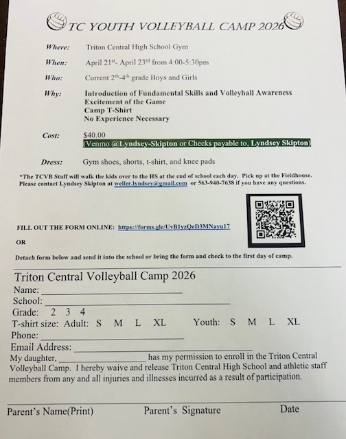 Elem Volleyball Camp Info