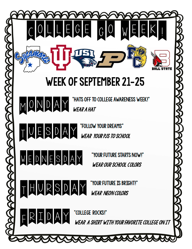 College Go Week Flyer- September 21-25, 2026