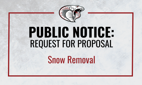 Public Notice: Request for Proposal - Snow Removal