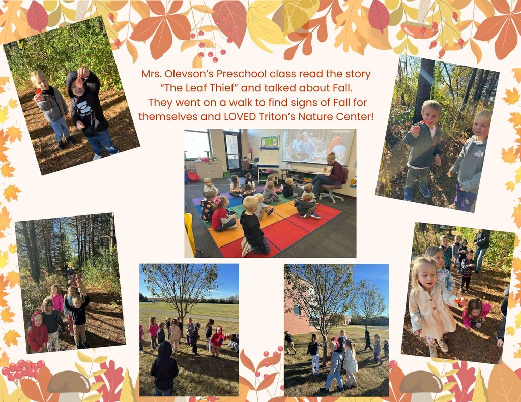 Mrs. Olevson's preschoolers enjoyed a beautiful Fall day!
