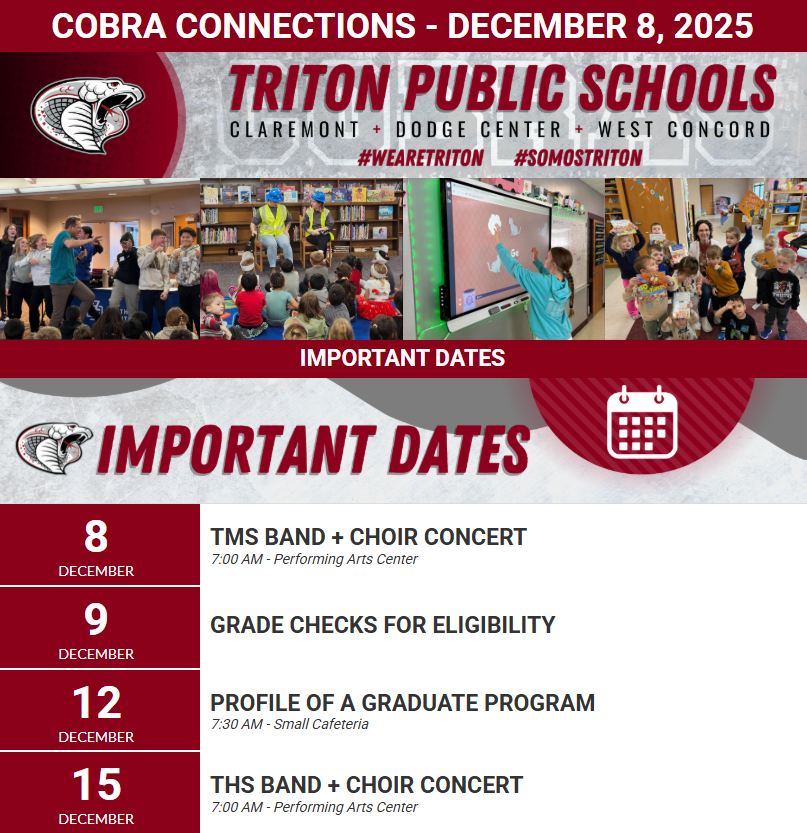 Cobra Connections- December 8, 2025