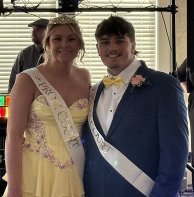 Junior Prince and Princess Austin Scanlan and Clare Stevenson.