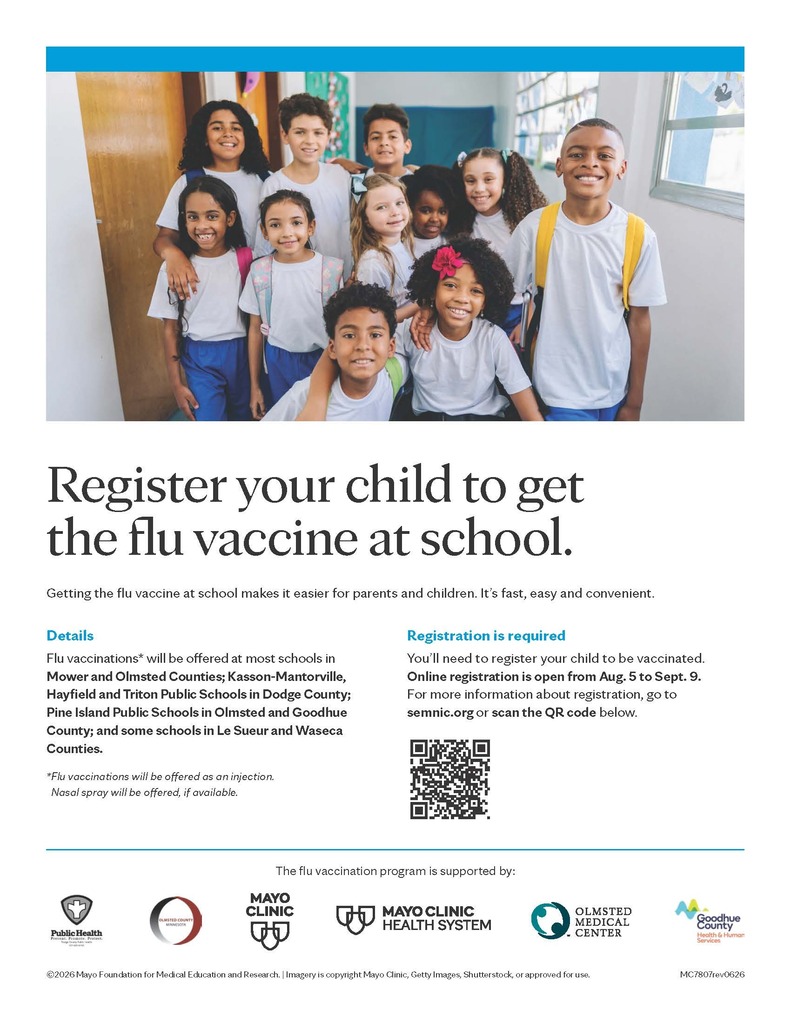 School Fluo Vaccine Flyer