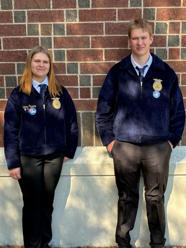 FFA Sydney Rysavy and Aiden VanZuilen