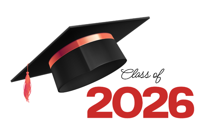 Graduation Cap with "Class of 2026"