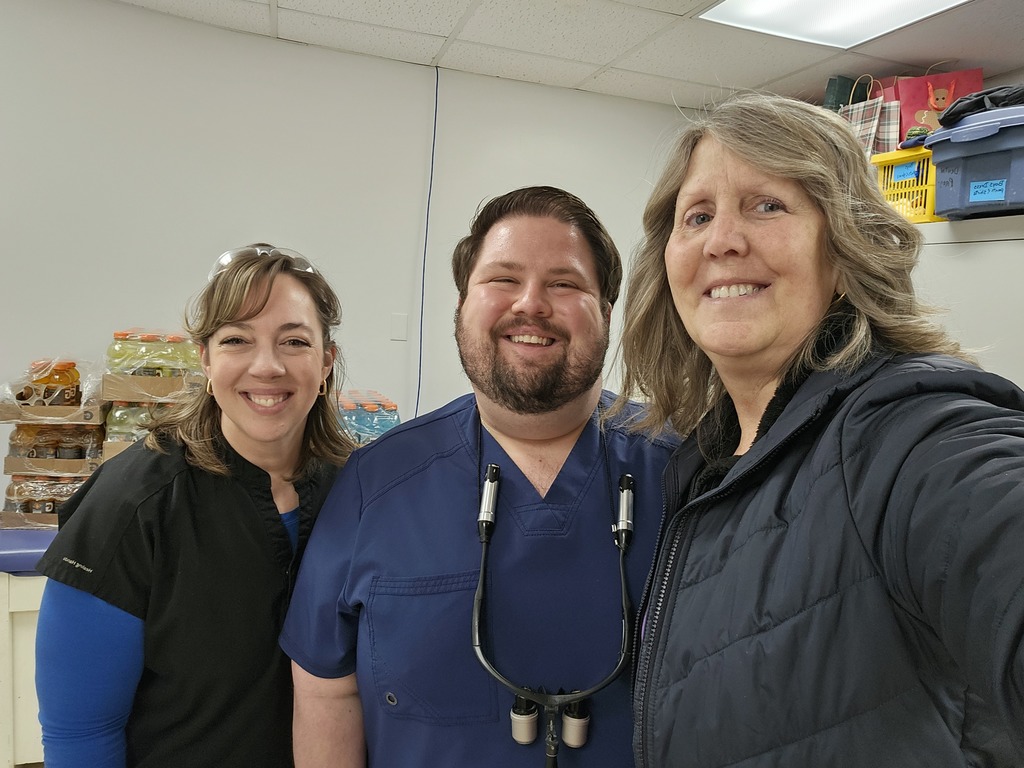 Two females and a male