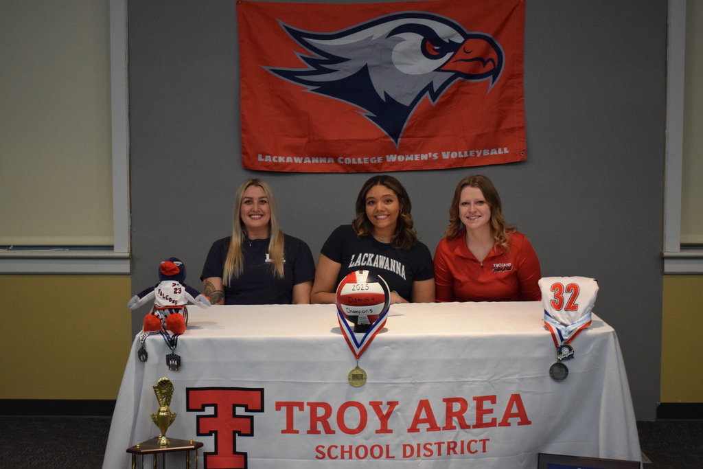 College signing with student, coach and guardian