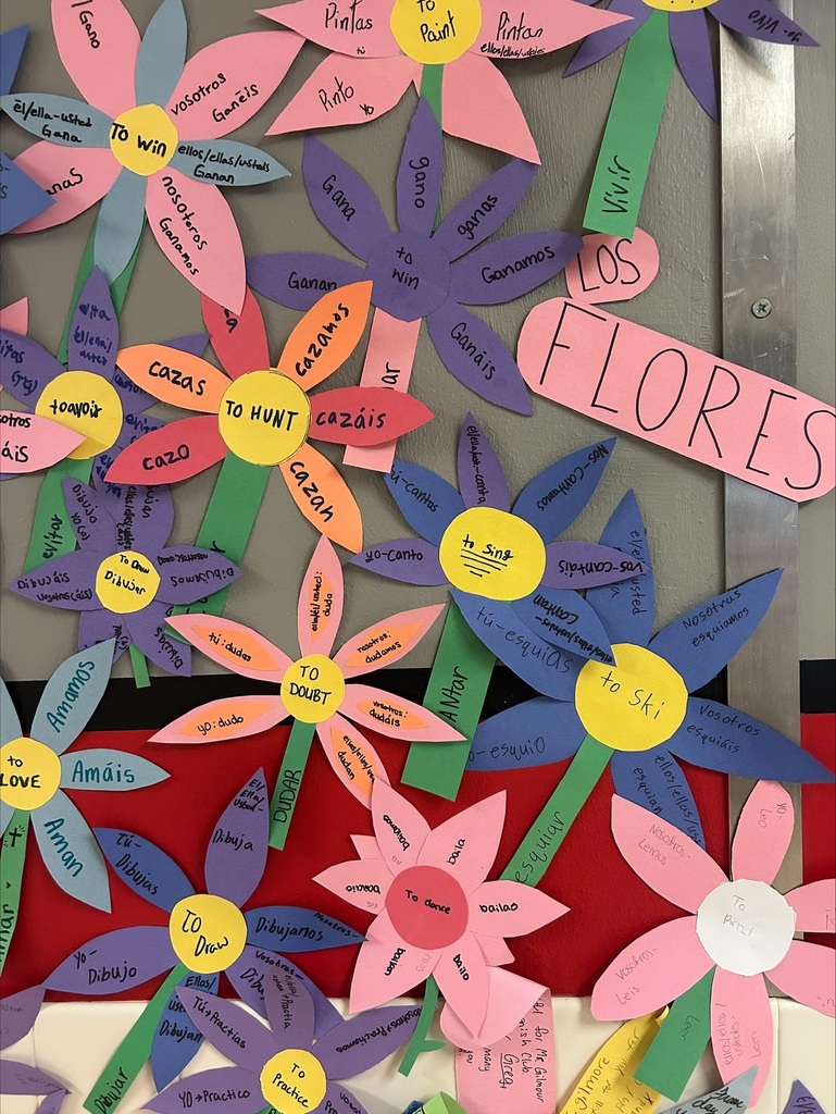 Many color flower artwork