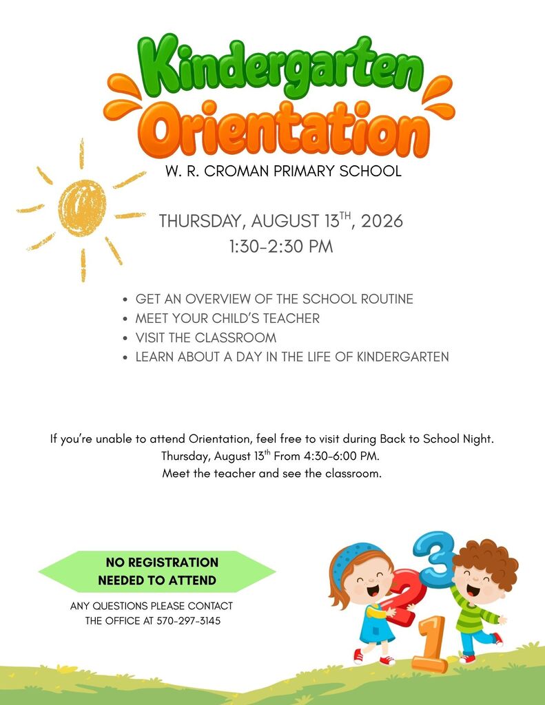 Kindergarten Orientation 2026