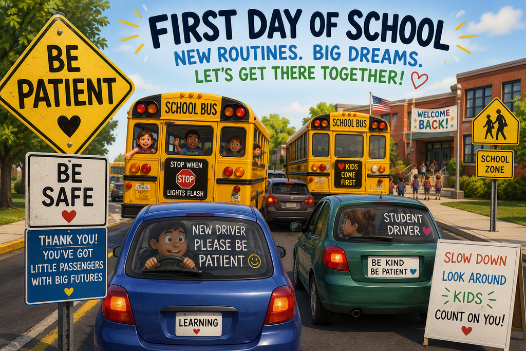 First day of school traffic