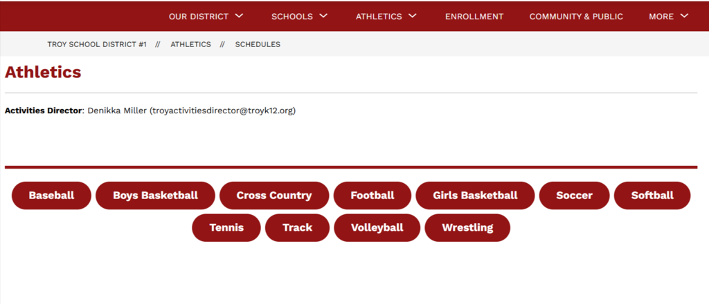 Sports Calendar