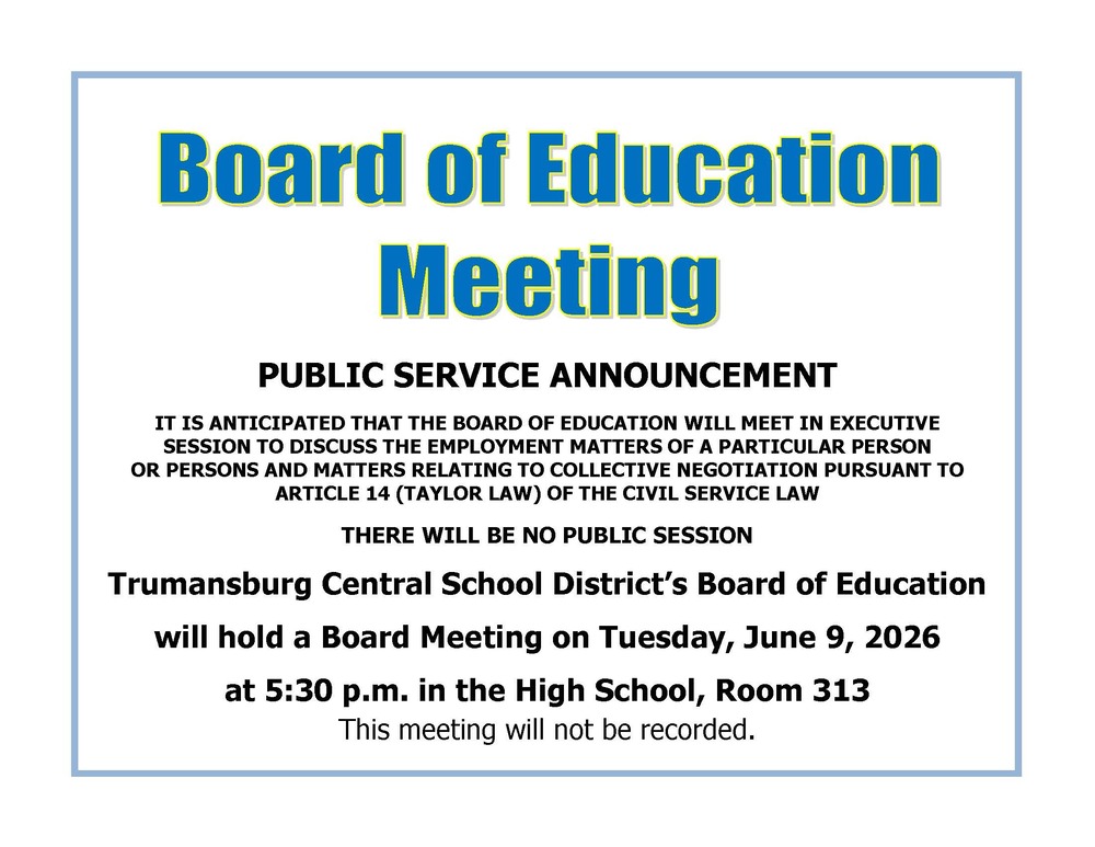 Board of Education Meeting - Executive Session Only