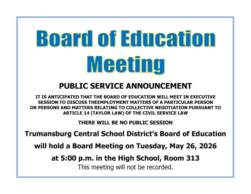 Board of Education Meeting - Executive Session Only