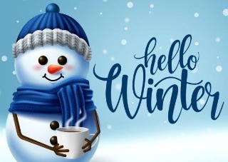 Hello Winter with Snowman