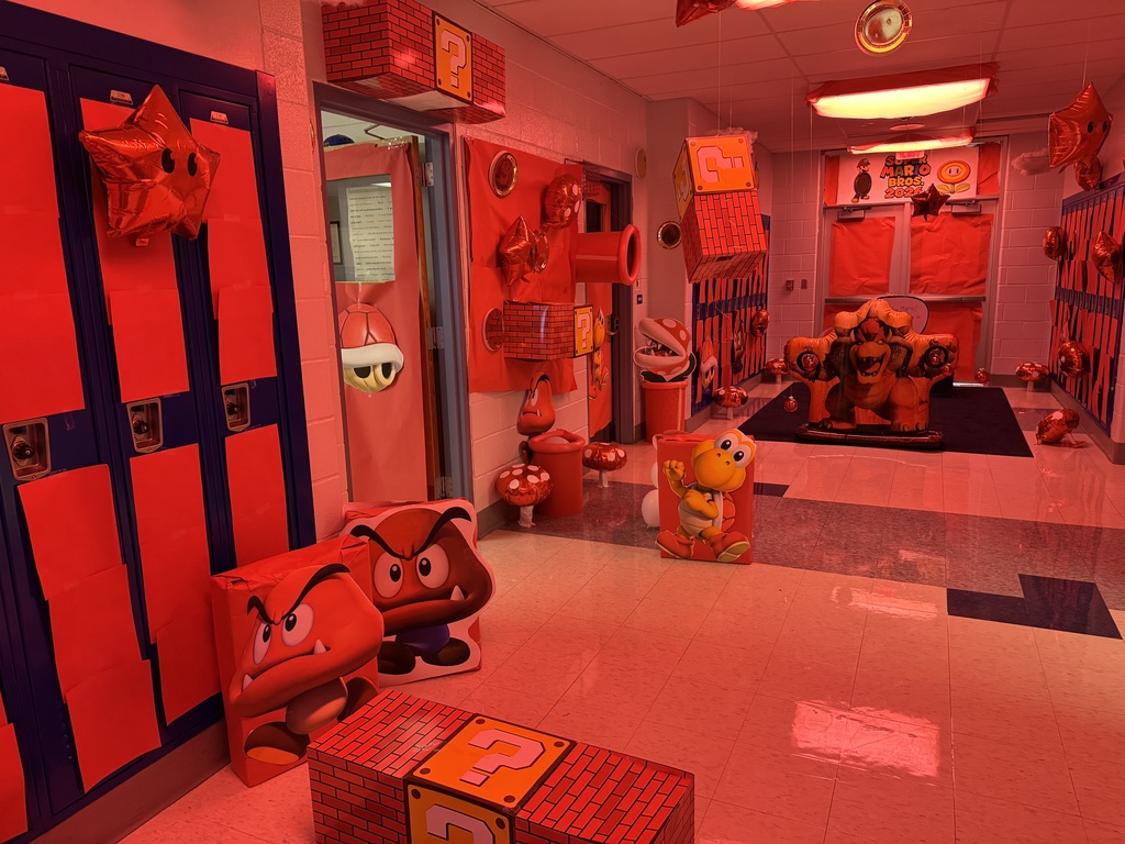 This year's winning hallway design (great job, seniors!)