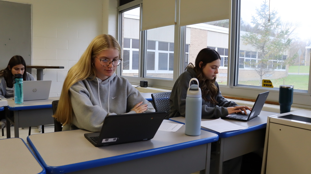 Students working on short story analysis in pairs