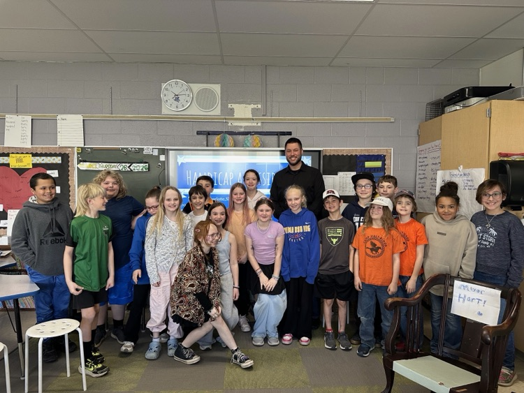 4th graders with Mayor