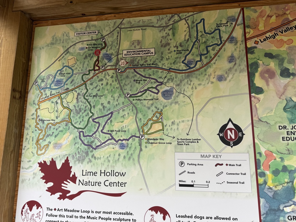 Lime Hollow Nature Center map