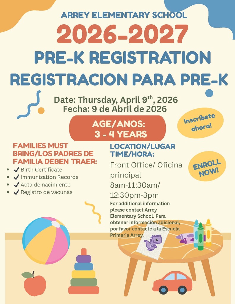 AES Pre-K Registration, 4.9.26