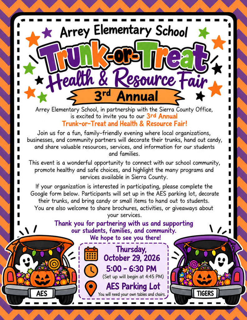 AES Trunk-or-Treat Community Partner Sign-Up