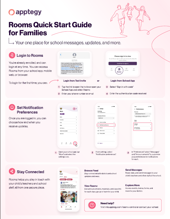 Rooms Quick Start Guide for Families