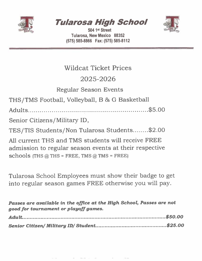 Ticket Prices