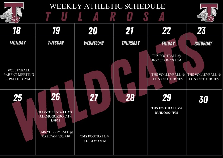 Weekly Schedule