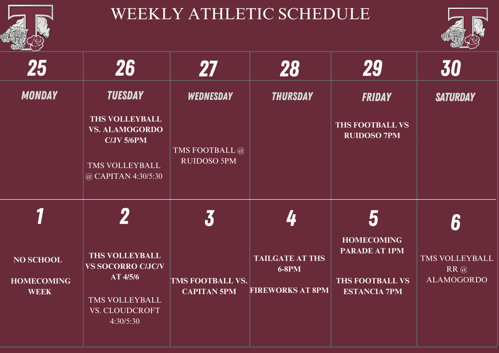 Weekly Schedule