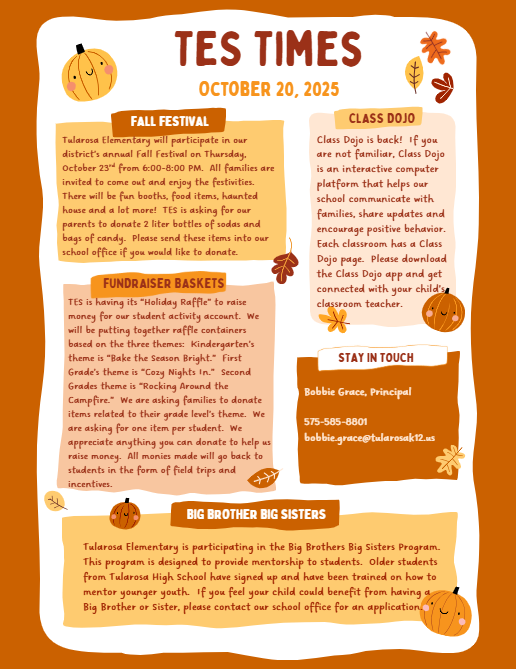 TES Parent Newsletter